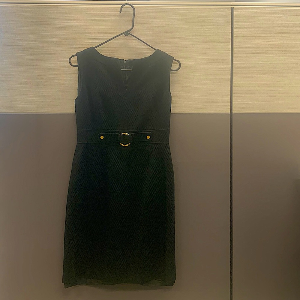 Black Tahari short sleeve dress